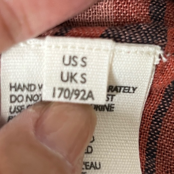 Free People We the Free Peasant Top Plaid Balloon Long Sleeve Tie Front SZ S EUC - Picture 8 of 10